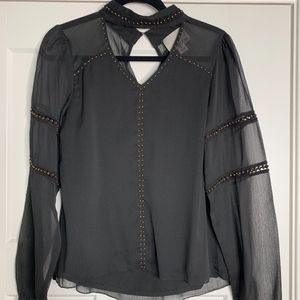 Black Sheer Blouse